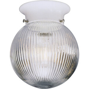 PP359930 Glass Globe Flush Mount Ceiling Light - White PP359930 Glass Globe Flush Mount Ceiling Light - White