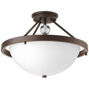 PP361420 Compass Semi Flush Mount Ceiling Light - Antique Bronze