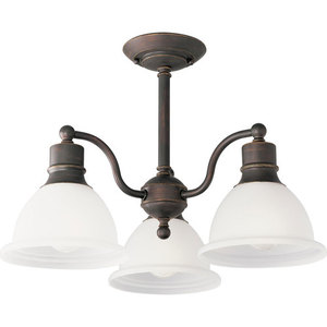 PP366320 Madison Semi Flush Mount Ceiling Light - Antique Bronze