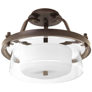 PP370720 Indulge Semi Flush Mount Ceiling Light - Antique Bronze