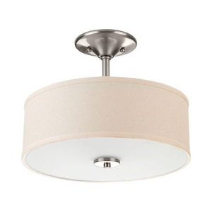 PP371209 Inspire Semi Flush Mount Ceiling Light - Brushed Nickel