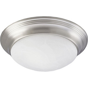 PP376009EBWB Melon Flush Mount Ceiling Light - Brushed Nickel