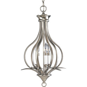 PP380709 Trinity Entrance / Foyer Pendant Light - Brushed Nickel