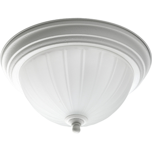 PP381630EBWB Melon Flush Mount Ceiling Light - White PP381630EBWB Melon Flush Mount Ceiling Light - White
