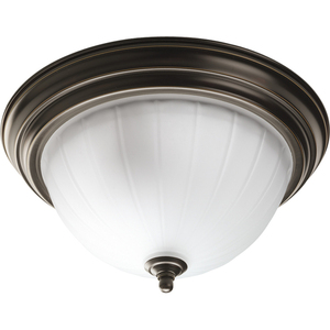 PP381720 Ribbed Flush Mount Ceiling Light - Antique Bronze PP381720 Ribbed Flush Mount Ceiling Light - Antique Bronze