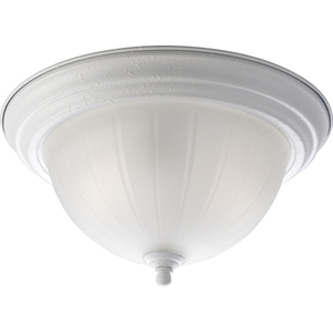 PP381730 Ribbed Flush Mount Ceiling Light - White PP381730 Ribbed Flush Mount Ceiling Light - White