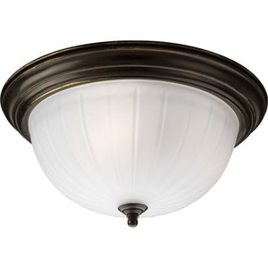 PP381820EBWB Melon Flush Mount Ceiling Light - Antique Bronze PP381820EBWB Melon Flush Mount Ceiling Light - Antique Bronze