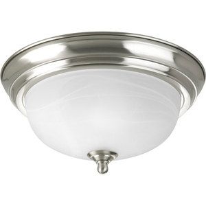 PP392409 Melon Flush Mount Ceiling Light - Brushed Nickel