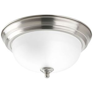 PP392409ET Melon Flush Mount Ceiling Light - Brushed Nickel