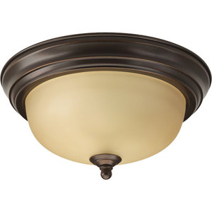 PP392420T Melon Flush Mount Ceiling Light - Antique Bronze