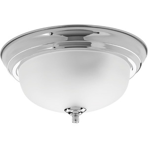 PP392415ET Melon Flush Mount Ceiling Light - Polished Chrome