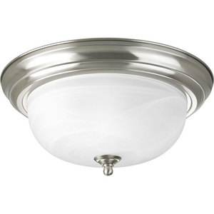 PP392509 Melon Flush Mount Ceiling Light - Brushed Nickel