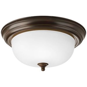 PP392520ET Melon Flush Mount Ceiling Light - Antique Bronze