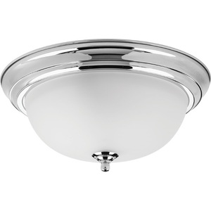 PP392515ET Melon Flush Mount Ceiling Light - Polished Chrome