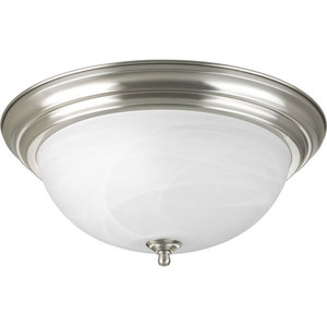 PP392609 Melon Flush Mount Ceiling Light - Brushed Nickel