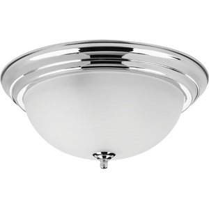 PP392615ET Melon Flush Mount Ceiling Light - Polished Chrome