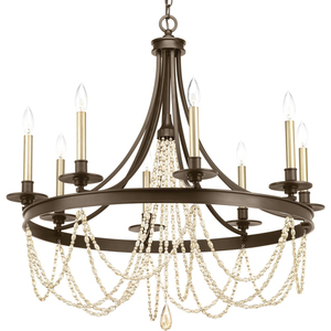 PP400005020 Allaire Mid Sized Chandelier Chandelier - Antique Bronze