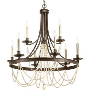 PP400006020 Allaire Large Foyer Chandelier Chandelier - Antique Bronze