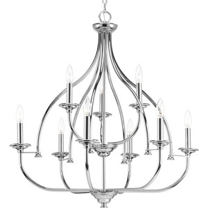 PP400067015 Tinsley Mid Sized Chandelier Chandelier - Polished Chrome