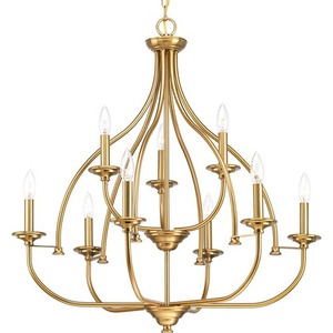 PP400067109 Tinsley Mid Sized Chandelier Chandelier - Brushed Bronze PP400067109 Tinsley Mid Sized Chandelier Chandelier - Brushed Bronze