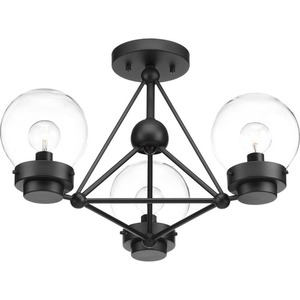 PP400077031 Spatial Semi Flush Mount Ceiling Light - Black