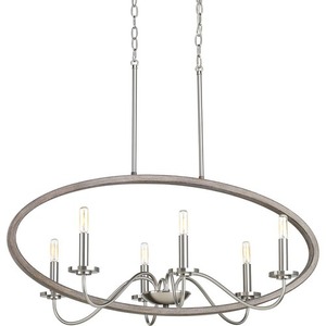 PP400082009 Fontayne Mid Sized Chandelier Chandelier - Brushed Nickel