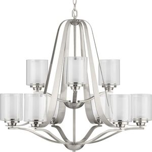 PP400096009 Kene Mid Sized Chandelier Chandelier - Brushed Nickel PP400096009 Kene Mid Sized Chandelier Chandelier - Brushed Nickel