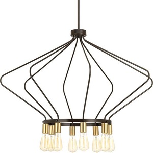 PP400106020 Hangar Mid Sized Chandelier Chandelier - Antique Bronze