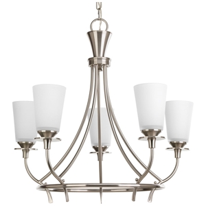 PP400609 Cantata Mid Sized Chandelier Chandelier - Brushed Nickel