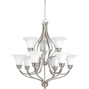 PP403709 Applause Mid Sized Chandelier Chandelier - Brushed Nickel Tones