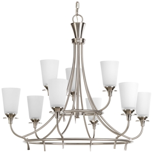 PP403909 Cantata Large Foyer Chandelier Chandelier - Brushed Nickel