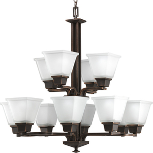 PP405374 North Park Large Foyer Chandelier Chandelier - Venetian Bronze