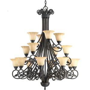 PP414784 Le Jardin Large Foyer Chandelier Chandelier - Espresso