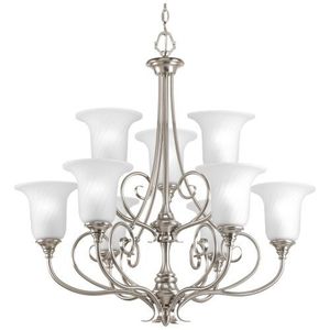 PP428809 Kensington Mid Sized Chandelier Chandelier - Brushed Nickel