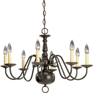 PP435720 Americana Mid Sized Chandelier Chandelier - Antique Bronze