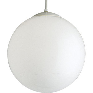 PP440629 White Acrylic Globes Entrance / Foyer Pendant Light - Satin White