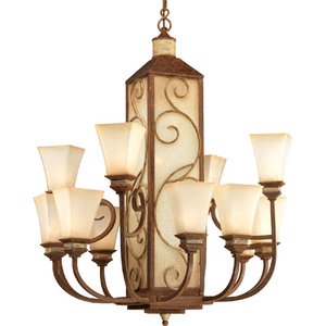 PP4474122 Marcella Large Foyer Chandelier Chandelier - Aged Copper