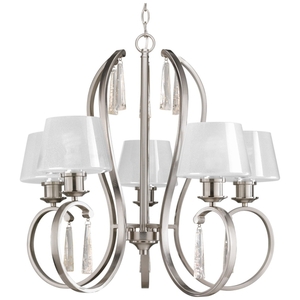 PP452409 Dazzle Mid Sized Chandelier Chandelier - Brushed Nickel