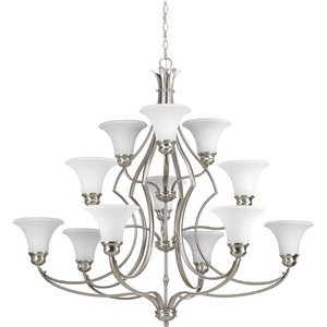 PP465409 Applause Large Foyer Chandelier Chandelier - Brushed Nickel