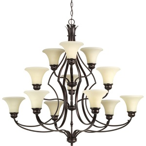 PP465420 Applause Large Foyer Chandelier Chandelier - Antique Bronze