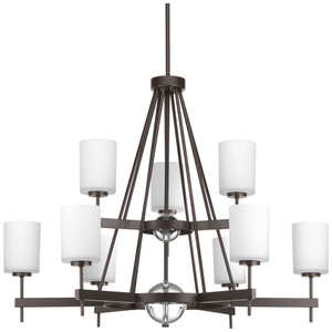 PP470720 Compass Large Foyer Chandelier Chandelier - Antique Bronze