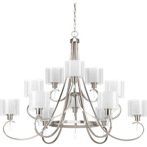 PP472509 Invite Large Foyer Chandelier Chandelier - Brushed Nickel