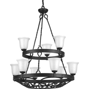 PP473171 Enclave Large Foyer Chandelier Chandelier - Gilded Iron