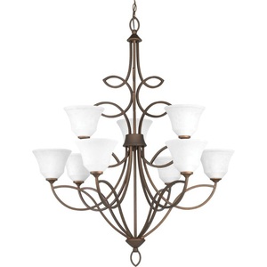 PP4738102 Monogram Large Foyer Chandelier Chandelier - Roasted Java