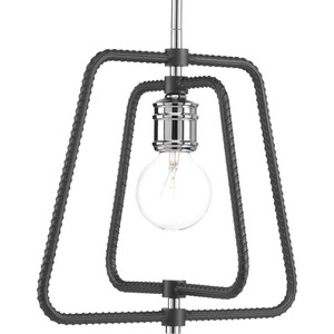 PP500119015 Re-Bar Down Light Pendant Light - Polished Chrome