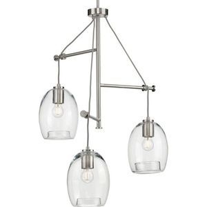 PP500160009 Caisson Multi Light Pendant Light - Brushed Nickel