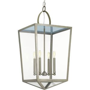 PP500196081 Point Dume Shearwater Entrance / Foyer Pendant Light - Brushed Nickel