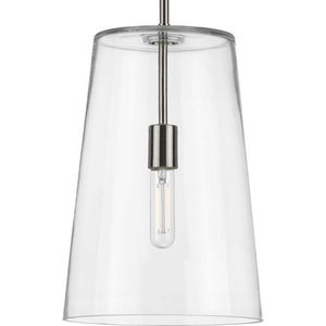 PP500242009 Clarion Entrance / Foyer Pendant Light - Brushed Nickel