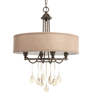 PP515172 Flourish Drum Pendant Pendant Light - Cognac