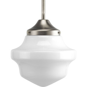 PP519609 School House Mini-Pendant Pendant Light - Brushed Nickel